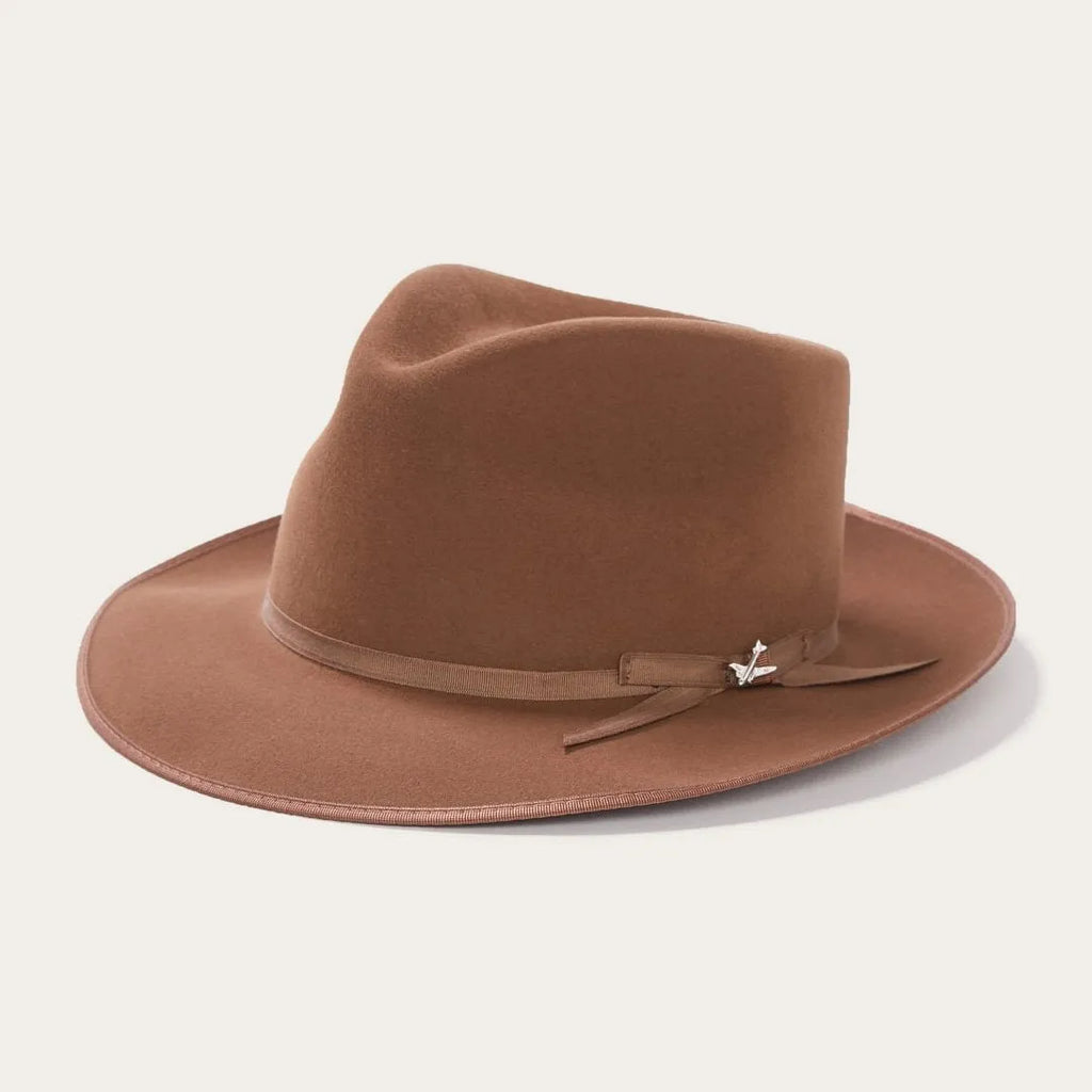 Skyliner Wool Fedora Walnut Color