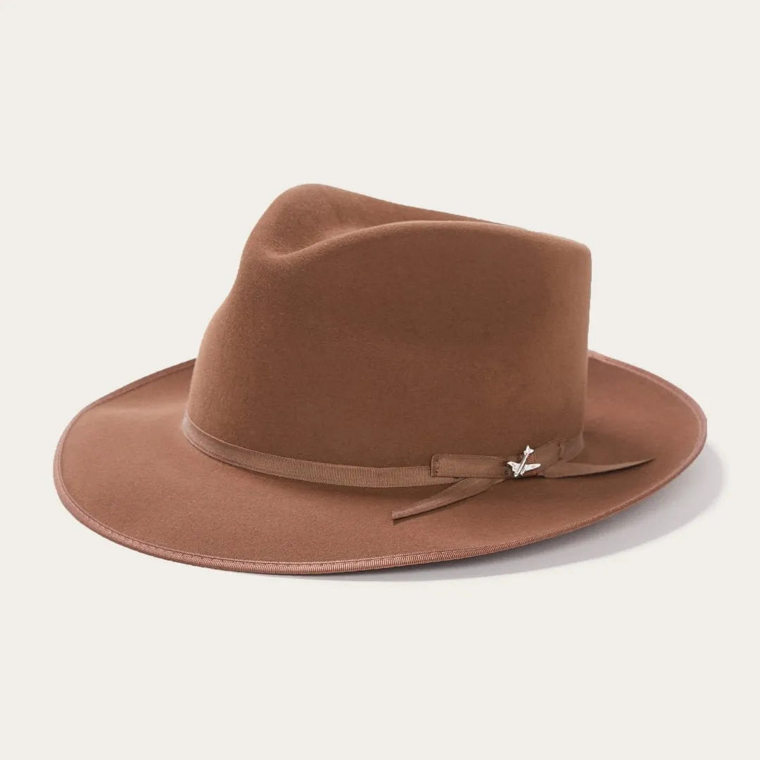 Skyliner Wool Fedora Walnut Color