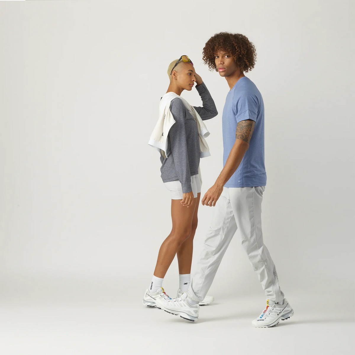 Mesh Trail Sneaker - White