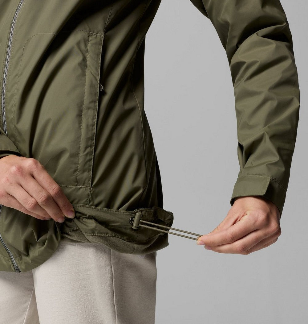 Women's Lined Long Rain Jacket - Blue