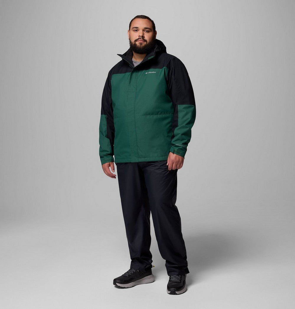 Men's Big 3-In-1 Waterproof Jacket - Green
