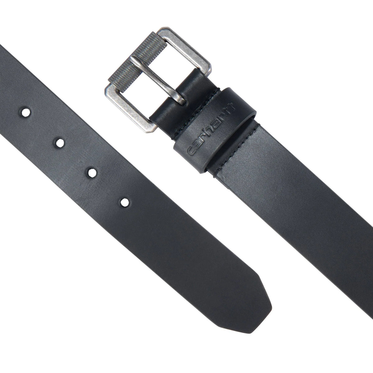 Men's Roller Buckle Leather Belt - Black