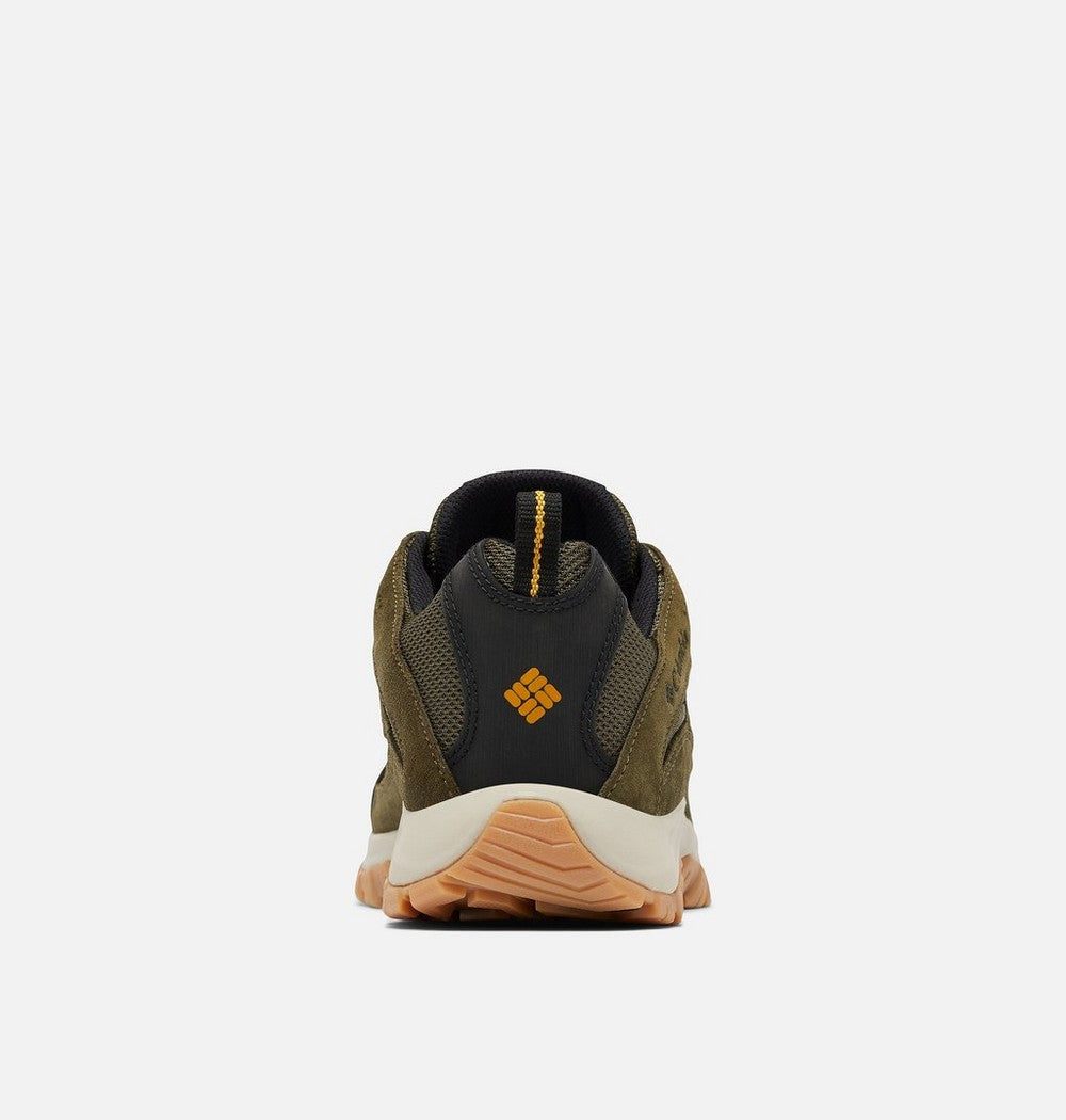 Men's Leather And Mesh Hiking Shoes - Gray