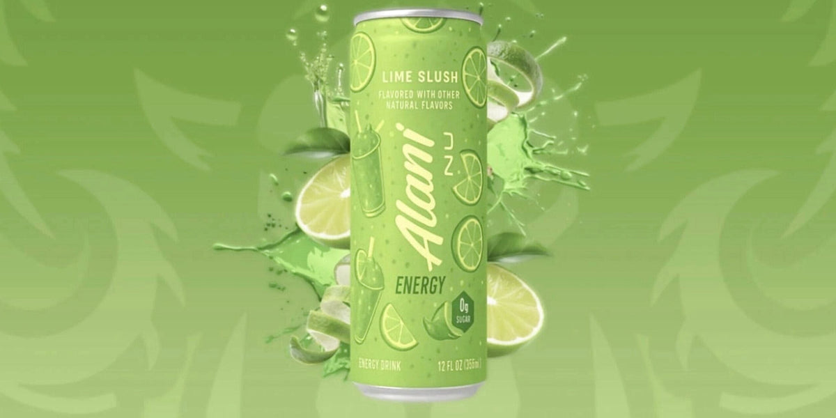 Lime Slush Flavor Energy Drink 12 Pack (12fl oz Cans) Sugar Free Low Calories 200mg Caffeine
