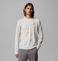 Men's Printed Long-Sleeve Fishing Shirt - Gray