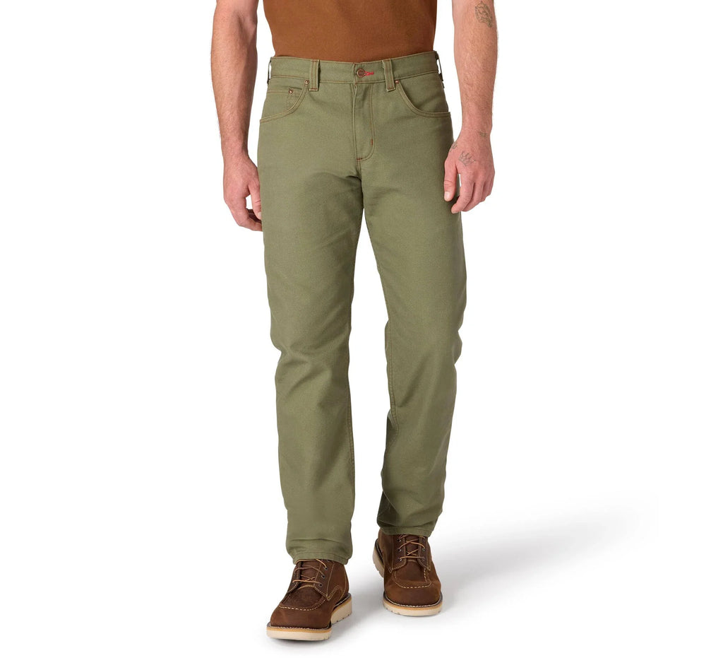 Men's Relaxed Straight Work Pants - Green