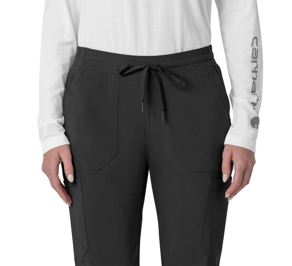 Women's Stretch Cargo Jogger Scrub Pants - Pink