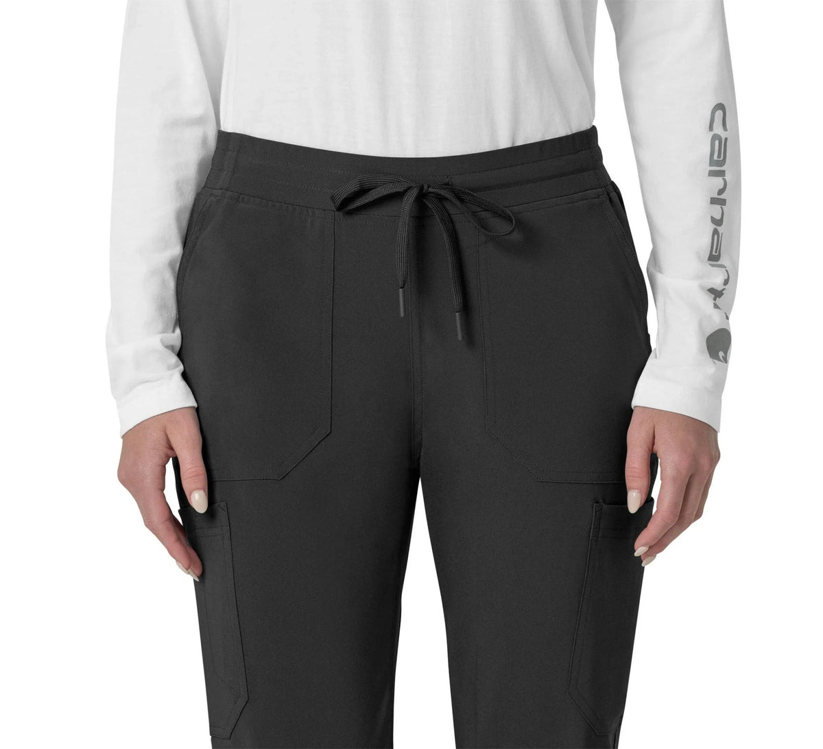 Women's Stretch Cargo Jogger Scrub Pants - Pink