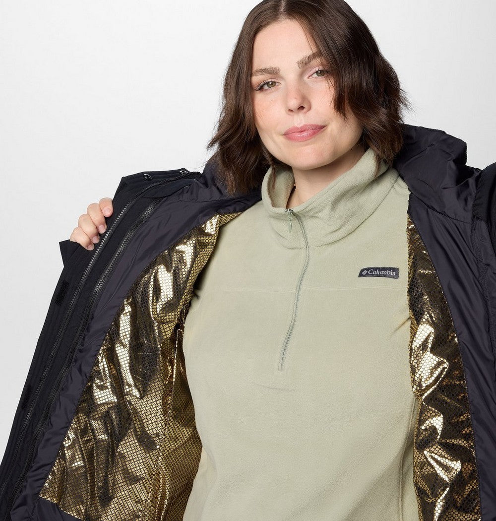 Women's Plus 3-In-1 Hooded Winter Jacket - Green