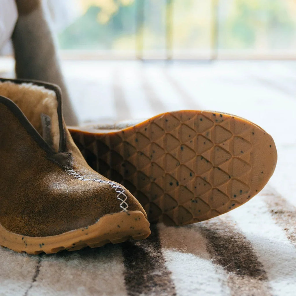 Women's Shearling Slip-On Ankle Boot - Chestnut