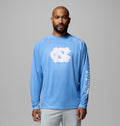 Men's Heather Long-Sleeve Team Logo Shirt - Light Blue