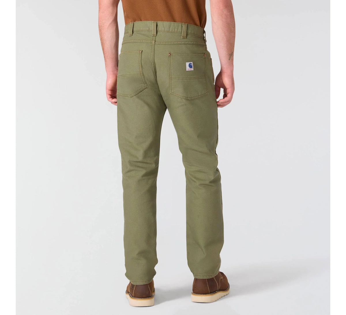 Men's Relaxed Straight Work Pants - Green