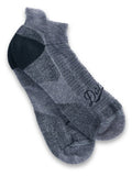 Merino Ankle Work Socks - Gray Black