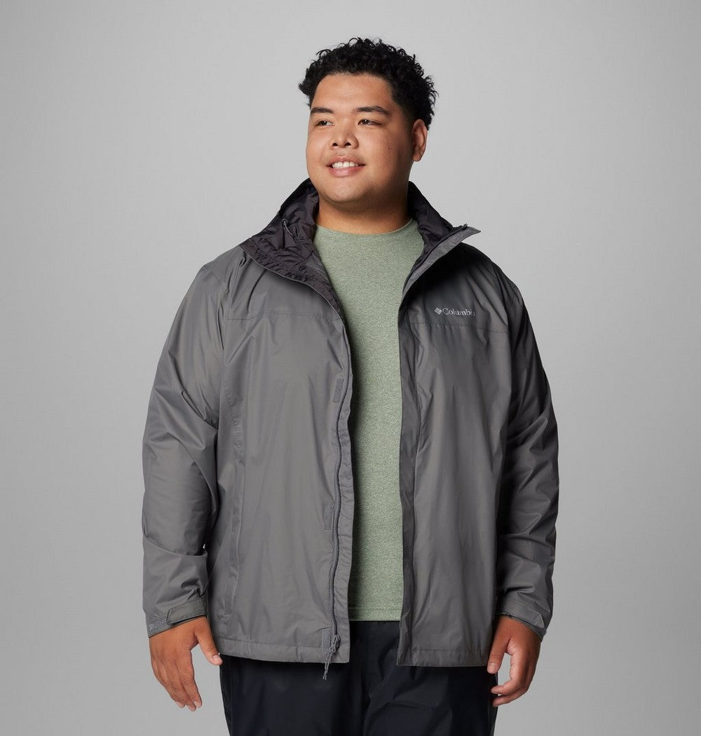 Men's Big Seam-Sealed Rain Jacket - Blue