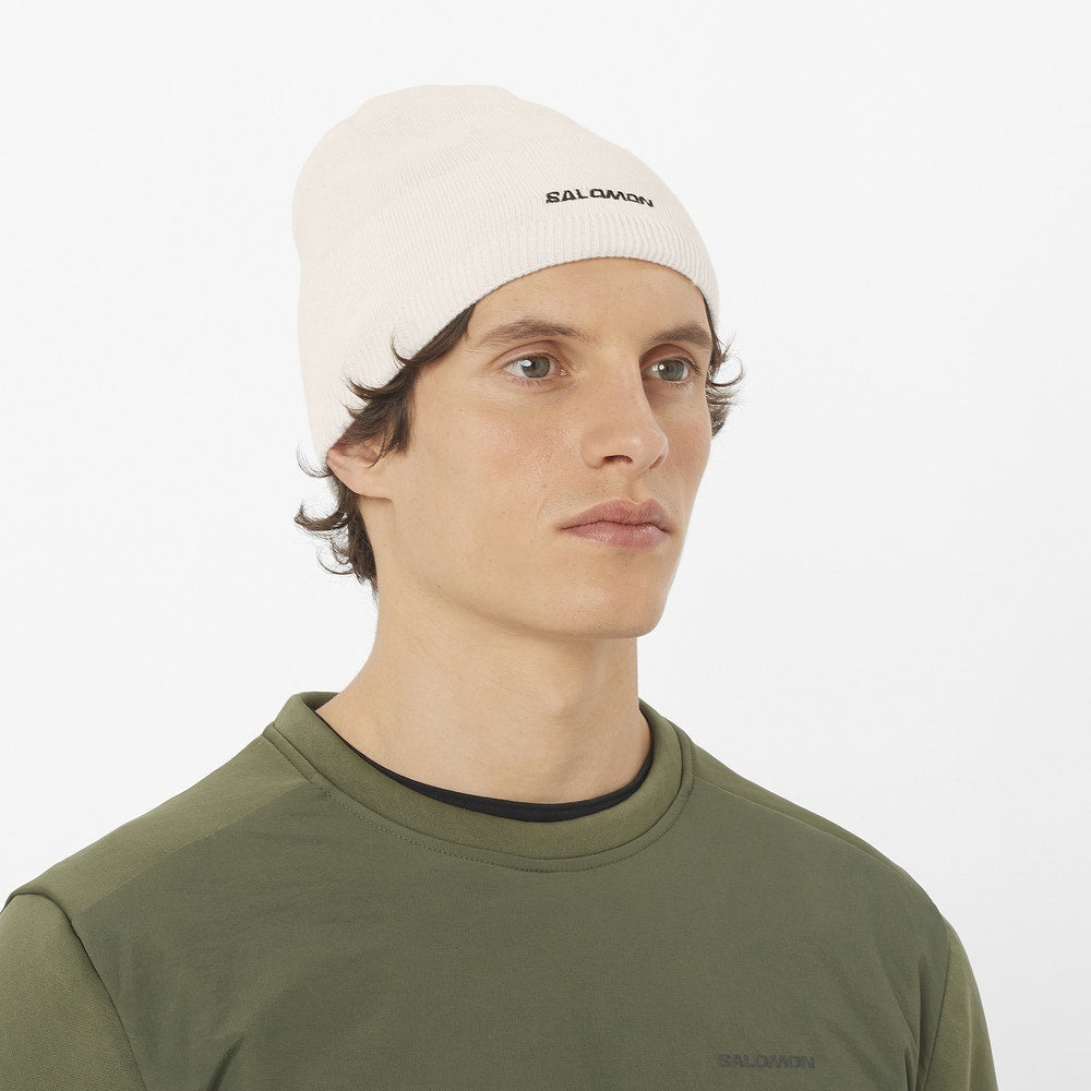 Unisex Fleece-Lined Knit Beanie - Blue