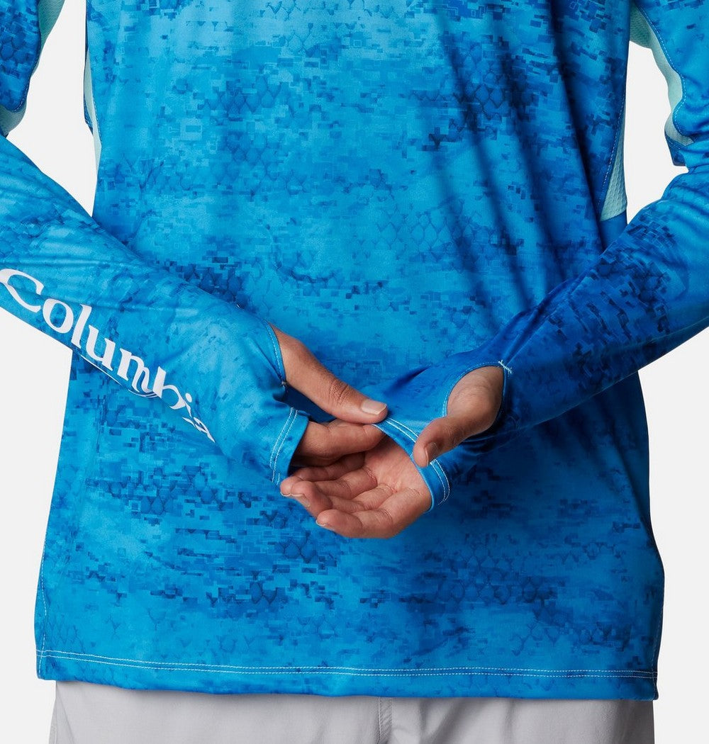 Men's Ventilated UPF 50 Sun Hoodie - Teal