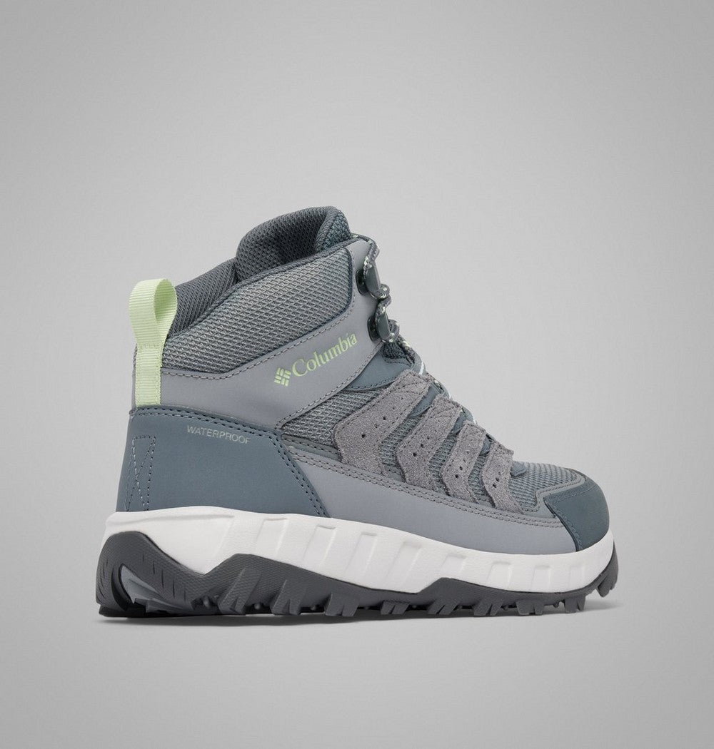 Women's Wide Waterproof Mid Hiking Shoe - Gray