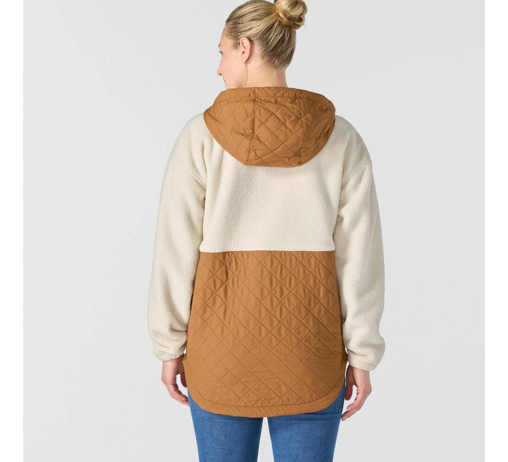 Women's Insulated Hooded Shirt Jacket - Oat