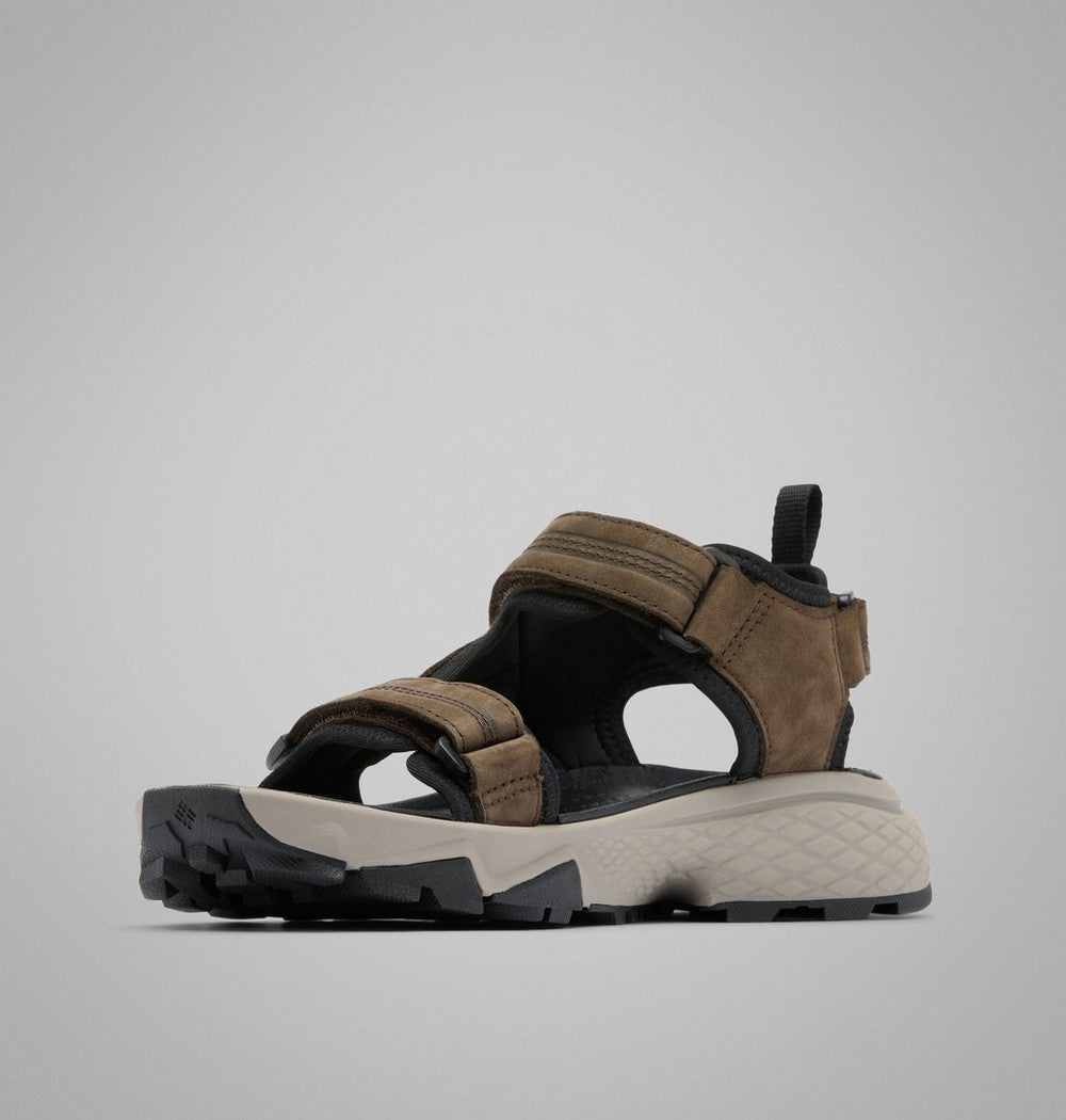 Men's Nubuck Leather Trail Sandal - Black