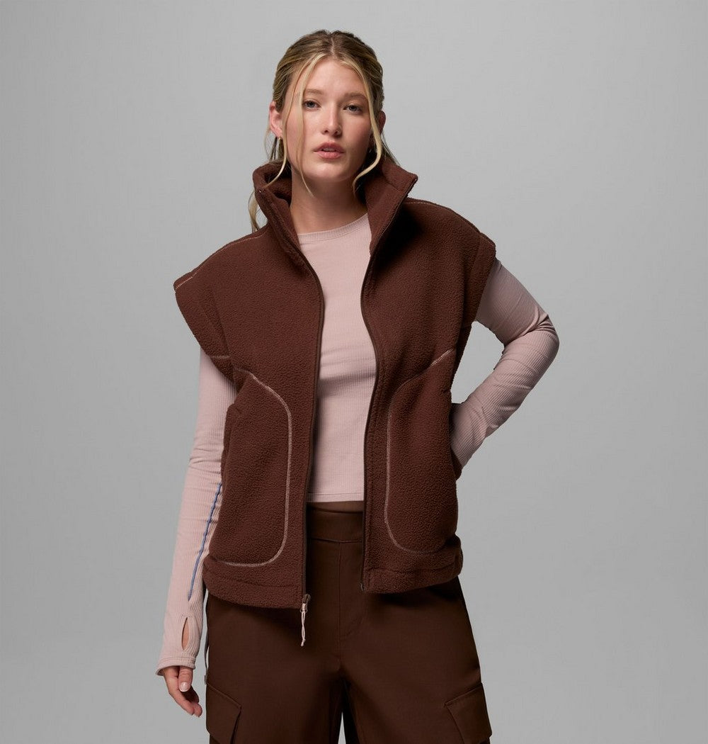 Women's Relaxed Fleece Vest - Blue