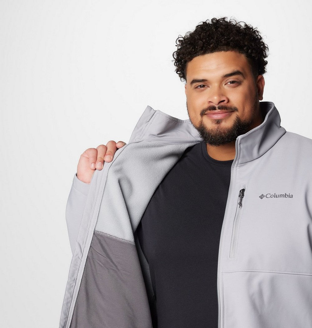Men's Big Softshell Jacket - Grey