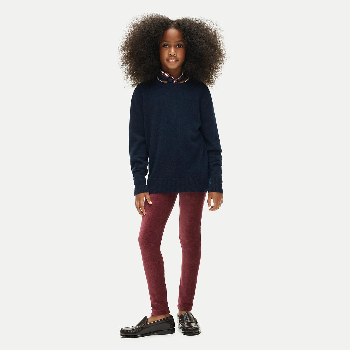 Girls' Stretch Corduroy Leggings - Black
