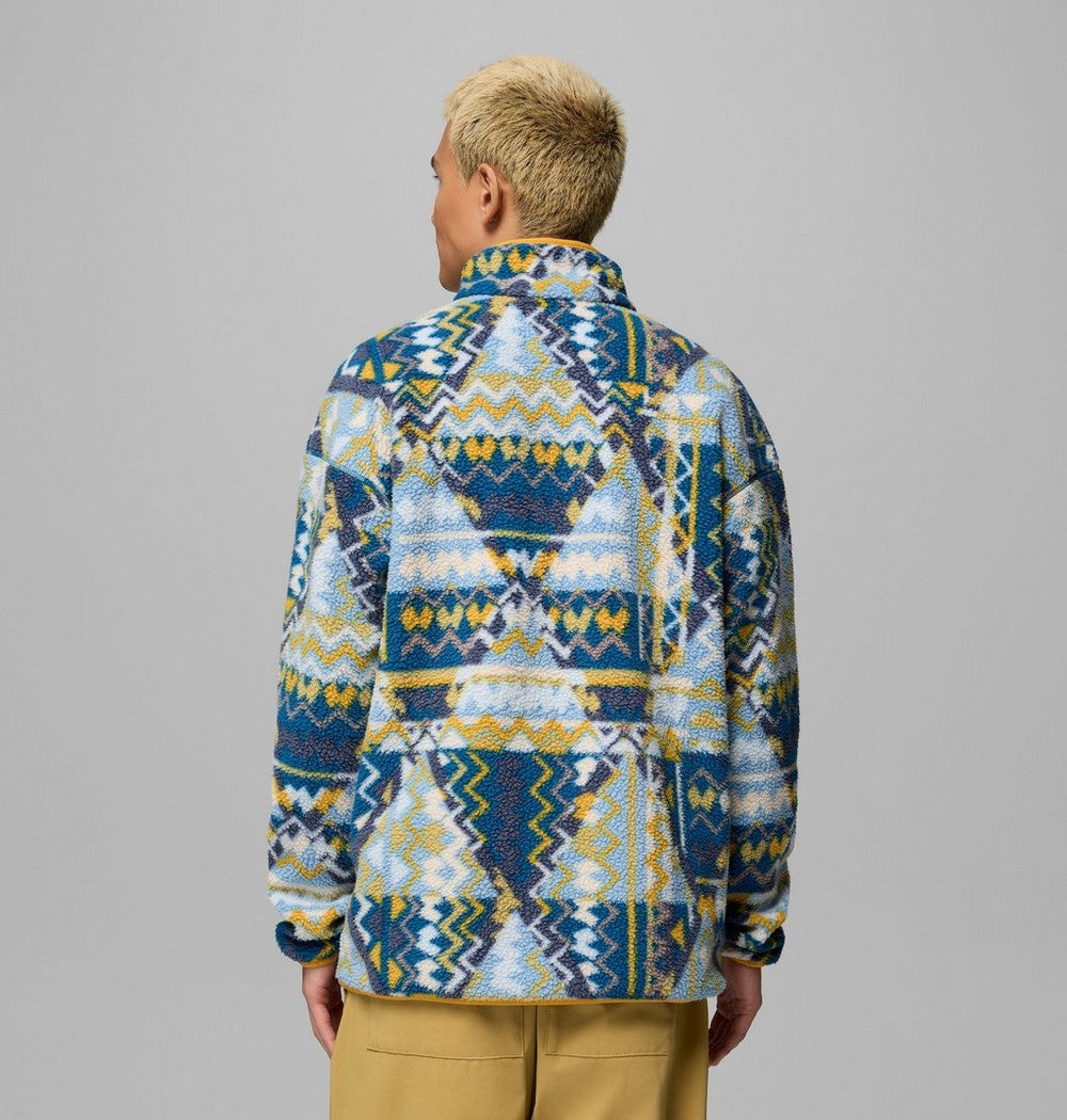 Men's Printed Half-Snap Fleece Pullover