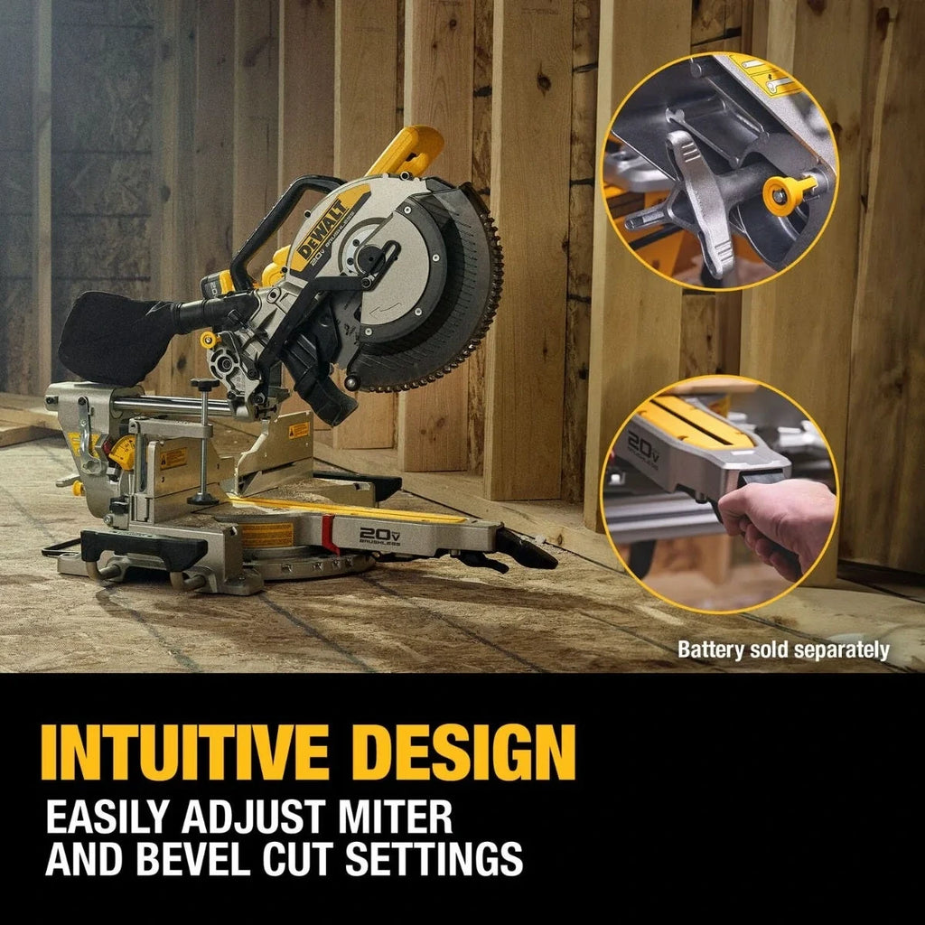 20V 12-Inch Double-Bevel Sliding Miter Saw