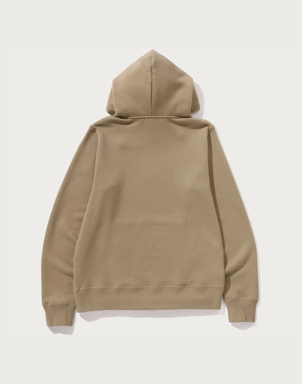 Men's Cotton Pullover Hoodie - Beige