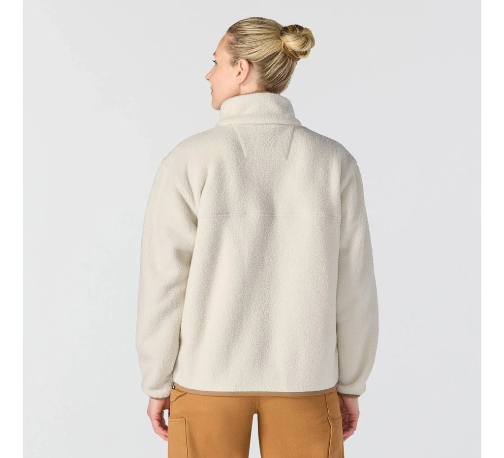 Women's Fleece Snap Pullover - Oat