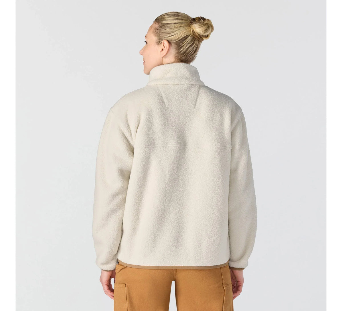 Women's Fleece Snap Pullover - Oat