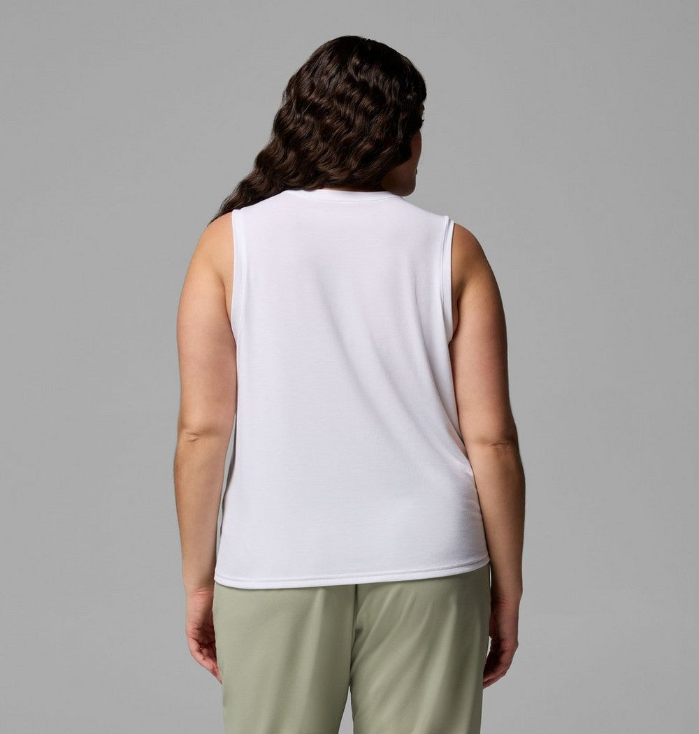 Women's Plus UPF 50 Stretch Tank - Grey