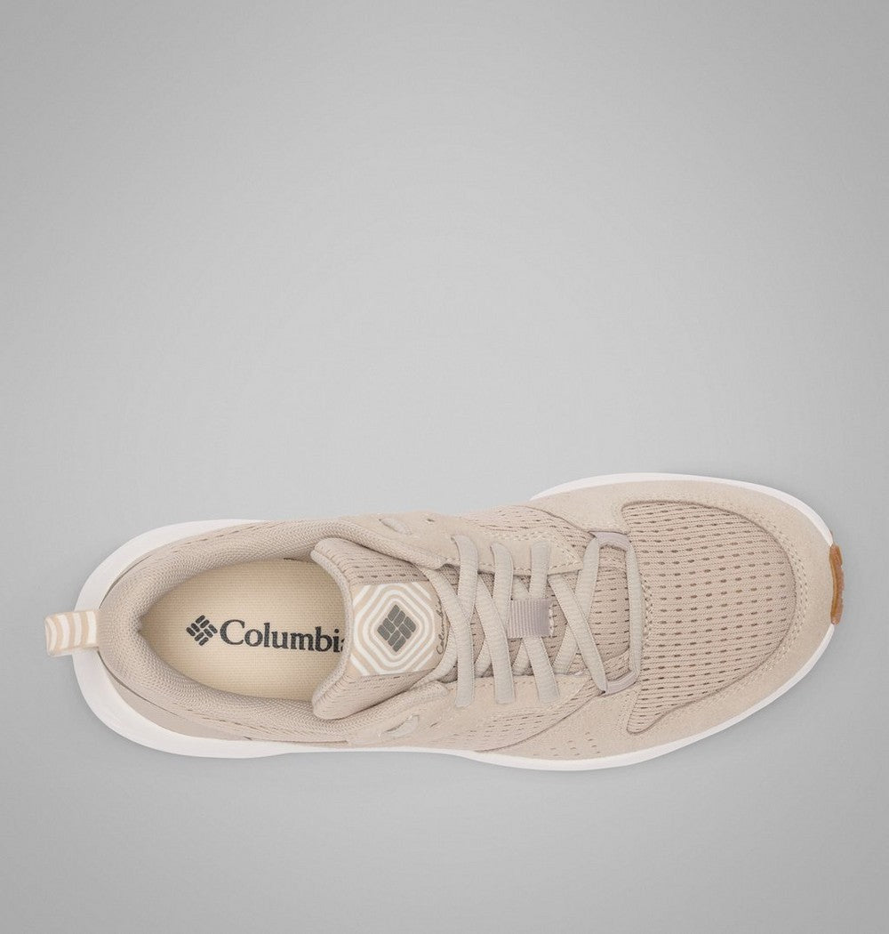 Women's Mesh And Suede Walking Shoe - Beige