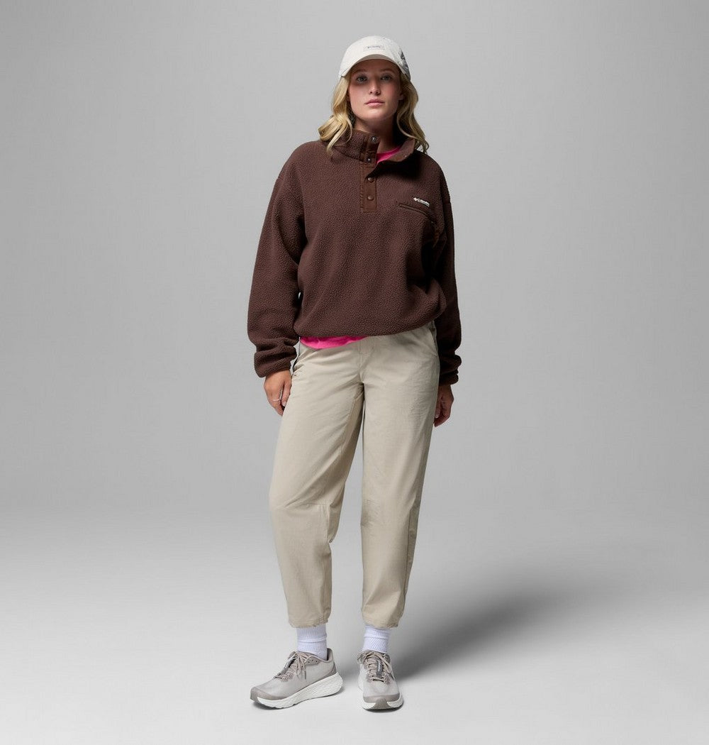 Women's Cropped Half-Snap Fleece Pullover