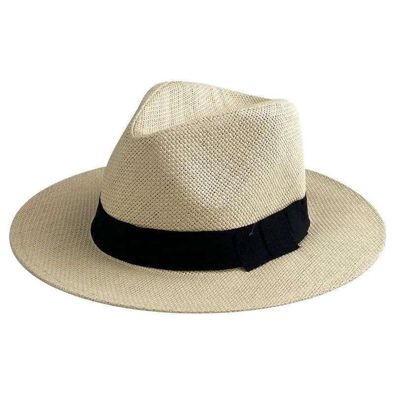 Foldable Panama Hat With Black Band