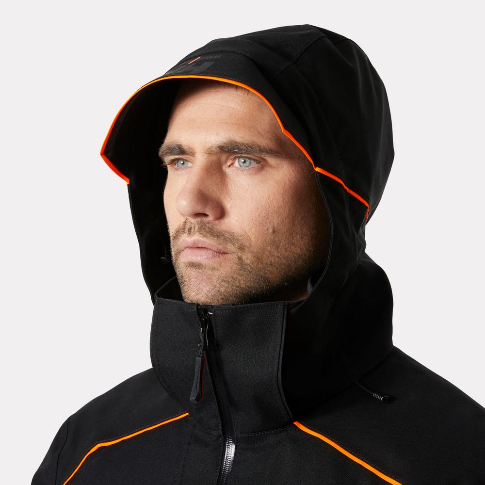 Waterproof Stretch Shell Work Jacket - Black