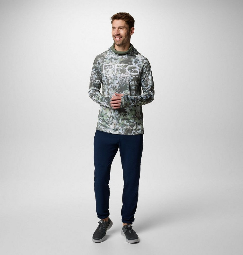 Men's Ventilated UPF 50 Sun Hoodie - Teal