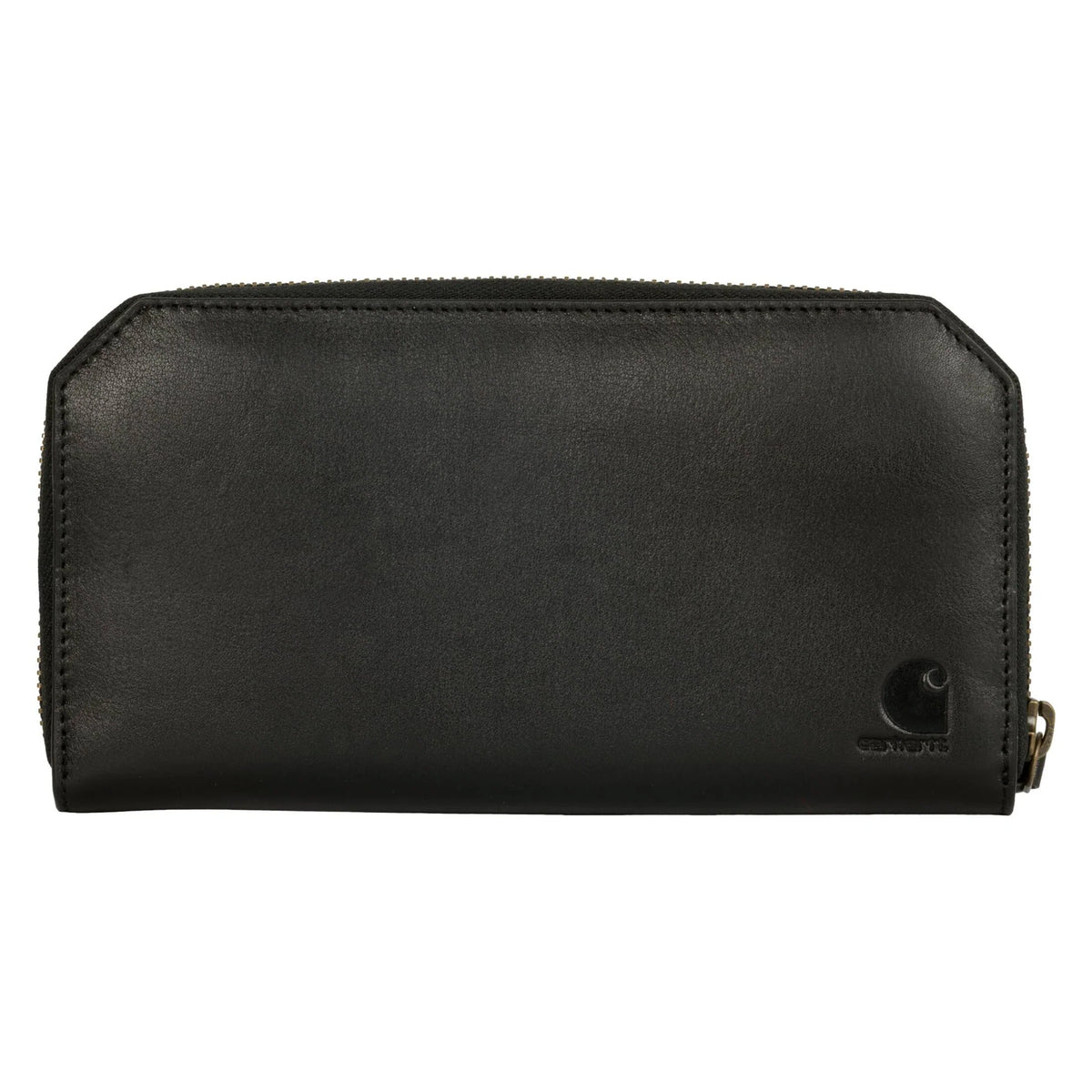 Women's Full-Grain Leather Clutch Wallet - Brown