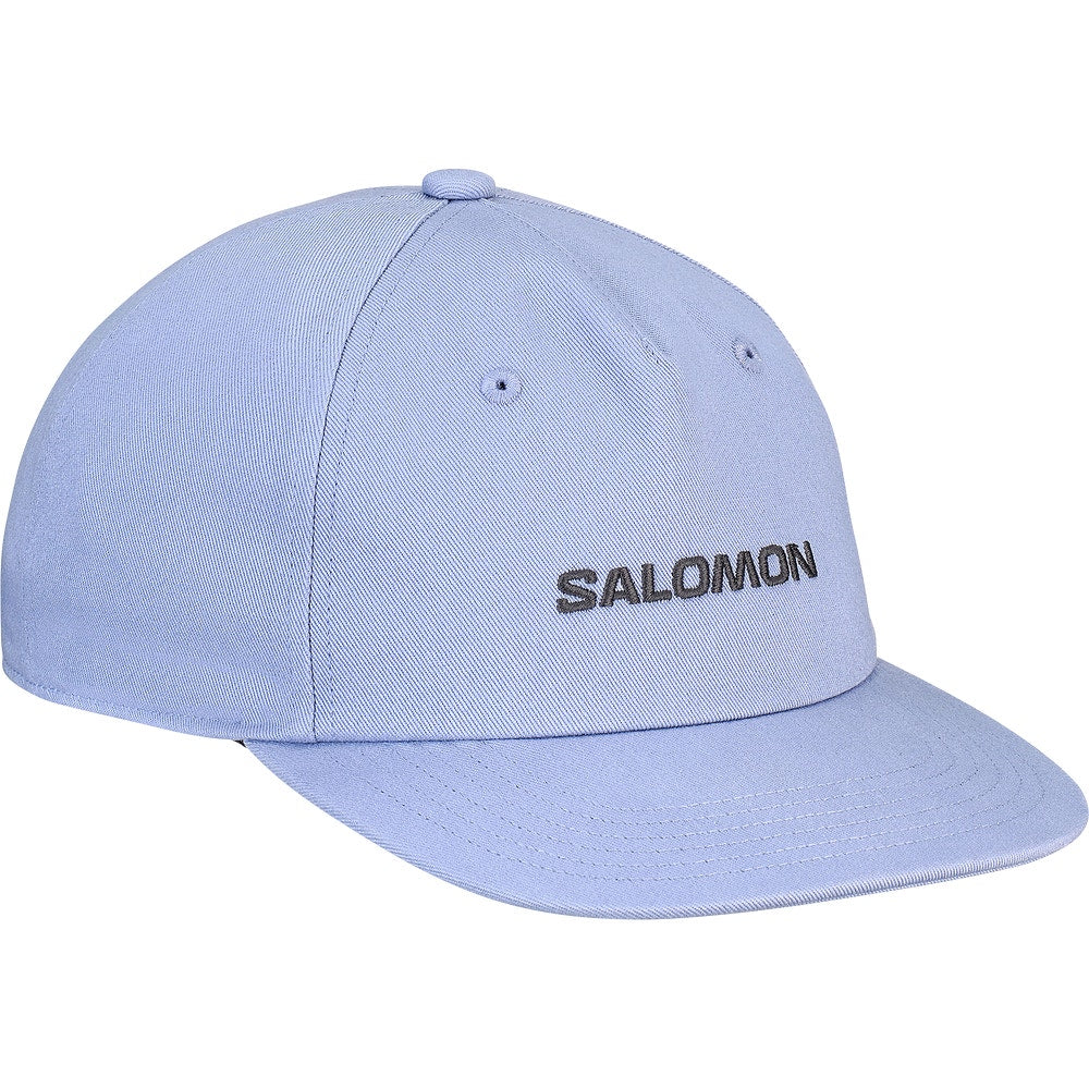 Unisex Cotton Flat Brim Cap - White