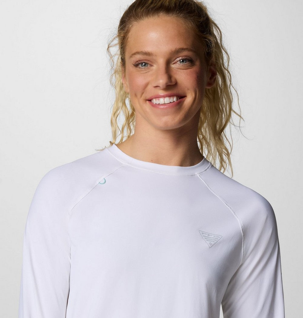 Women's UPF 50 Long Sleeve Sun Shirt - White