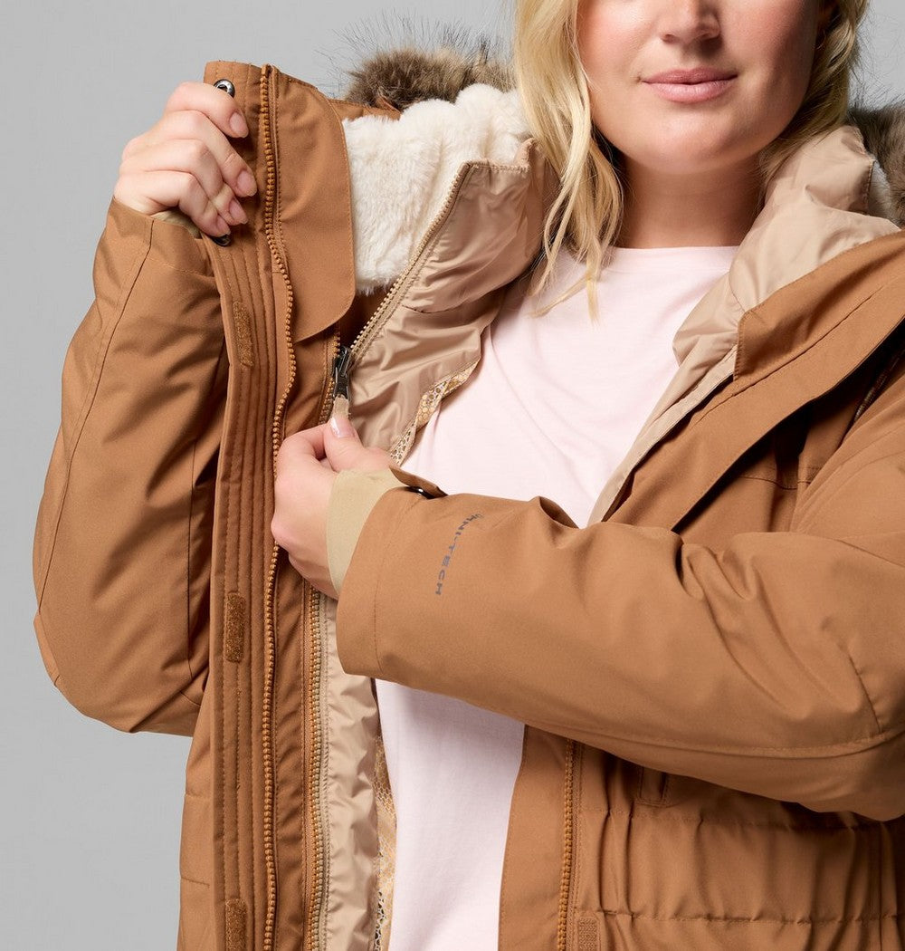 Women's Plus 3-In-1 Hooded Winter Jacket - Green