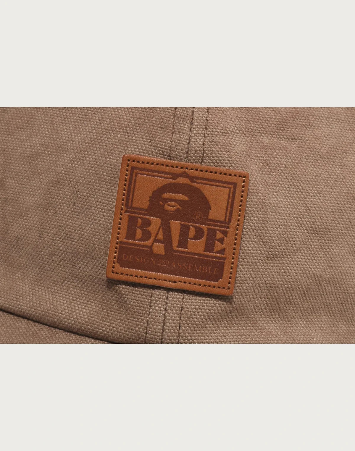 Men's Washed Cotton Canvas Cap - Beige