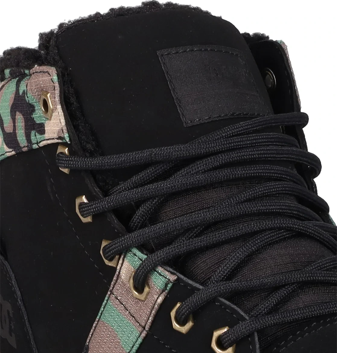 Men's Sherpa-Lined Winter Boots - Black Camo