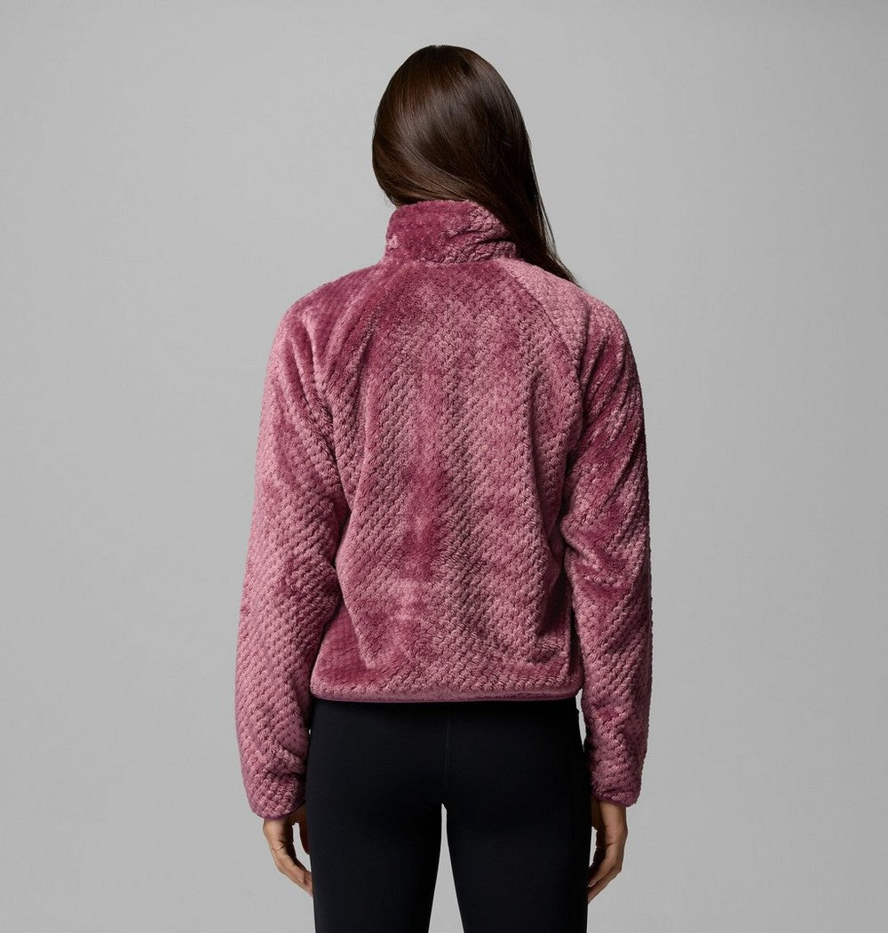 Women's Cropped Sherpa Full-Zip Fleece - Green