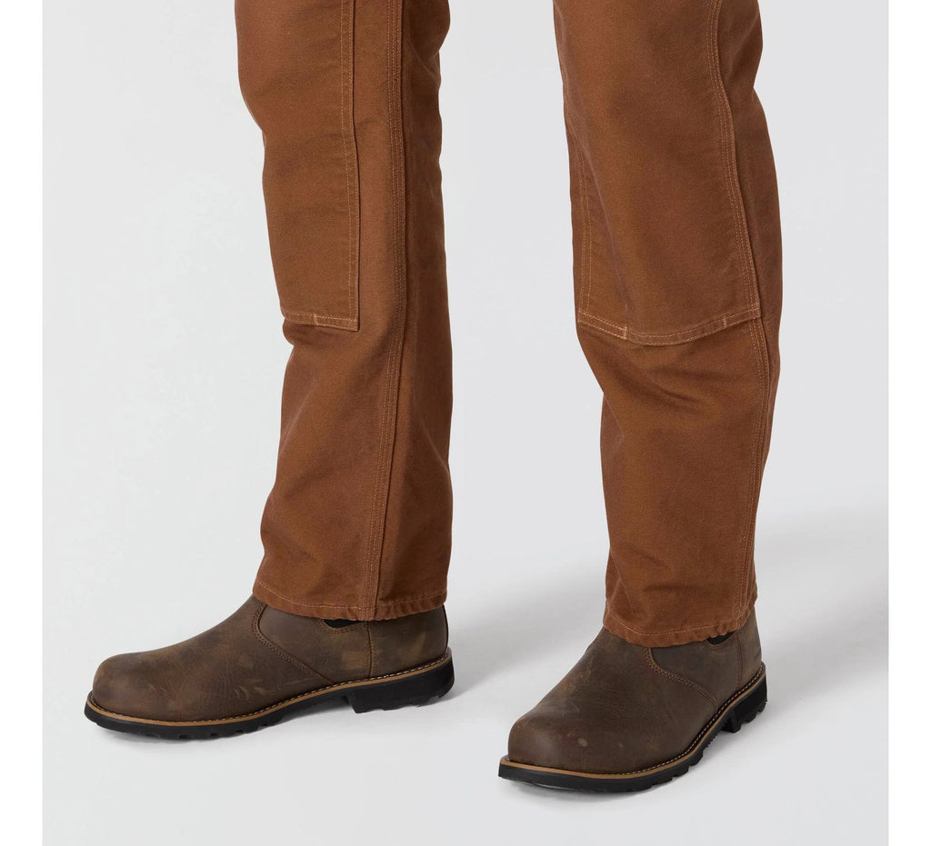 Men's Double-Knee Canvas Work Pants - Red