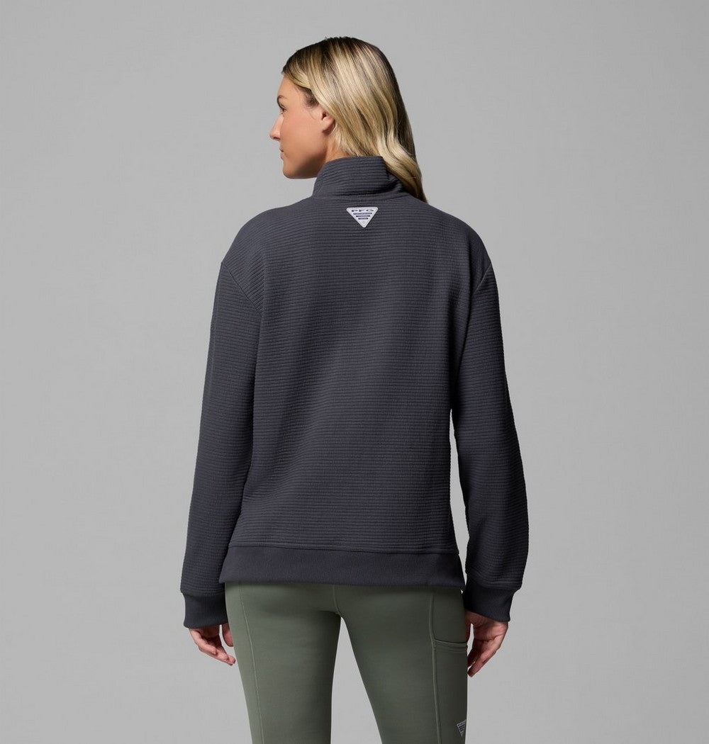 Women's Mock Neck Long Sleeve Shirt - Green