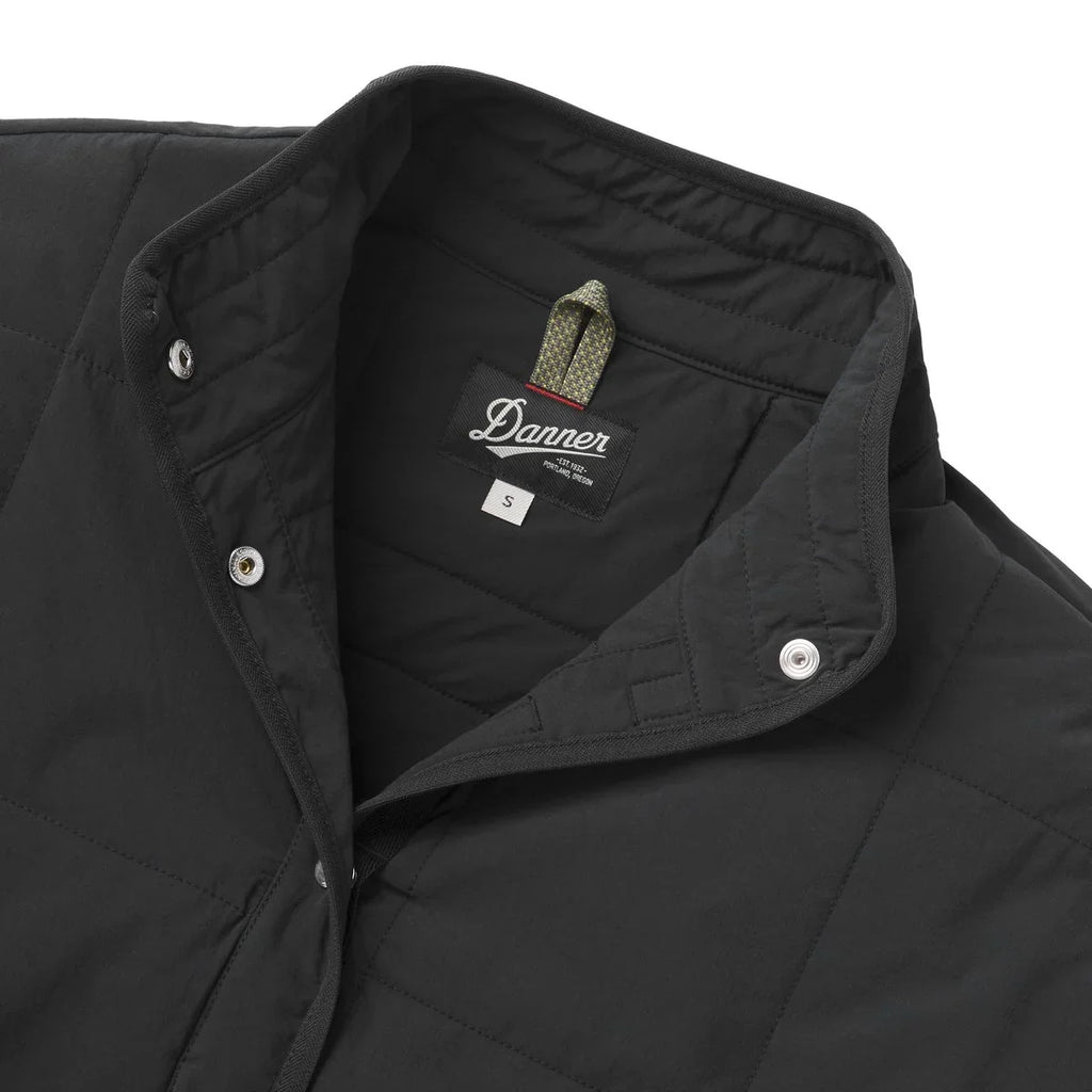 Insulated Snap Shirt Jacket - Black