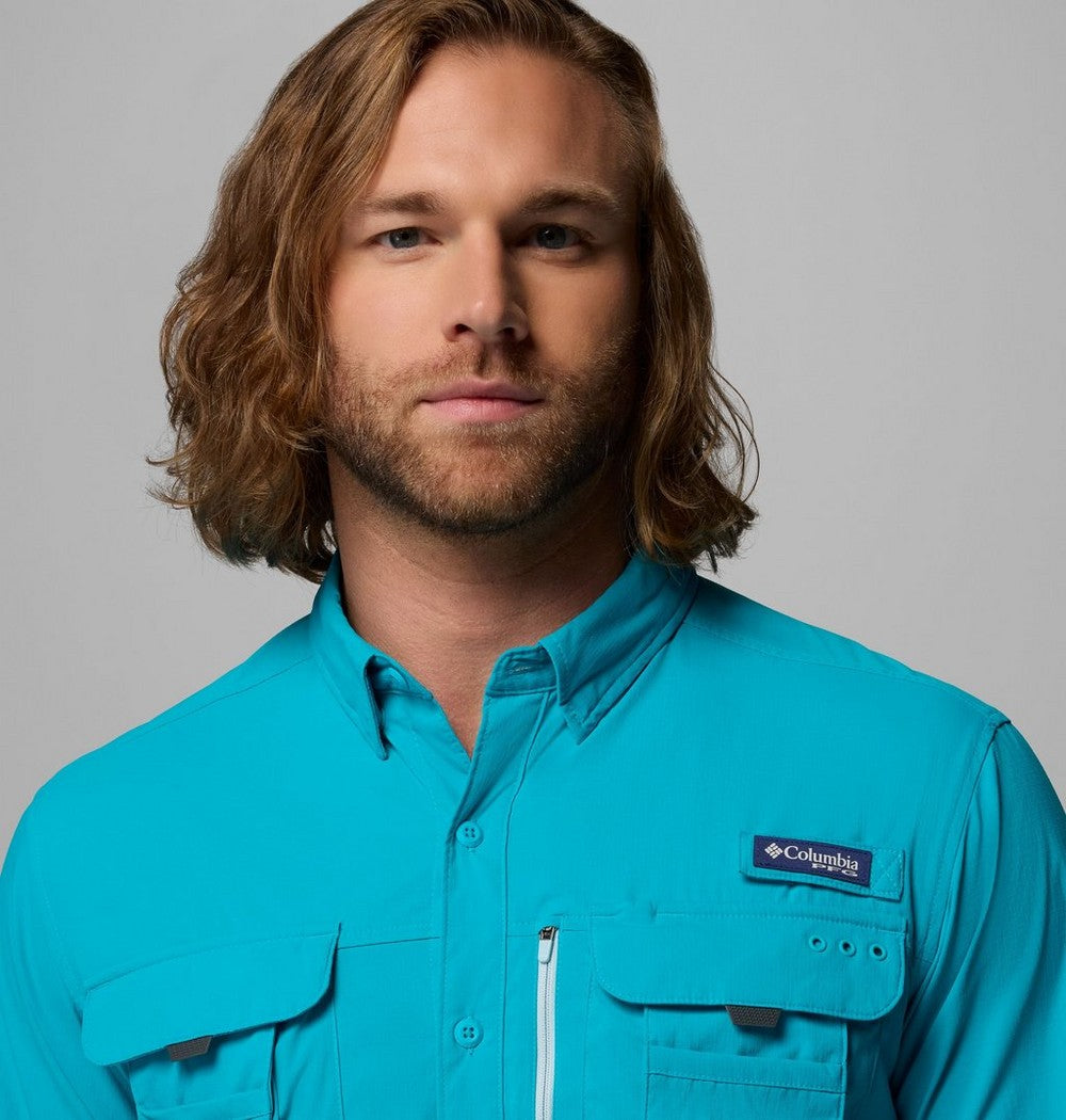 Men's UPF 50 Fishing Button-Up Shirt - Navy
