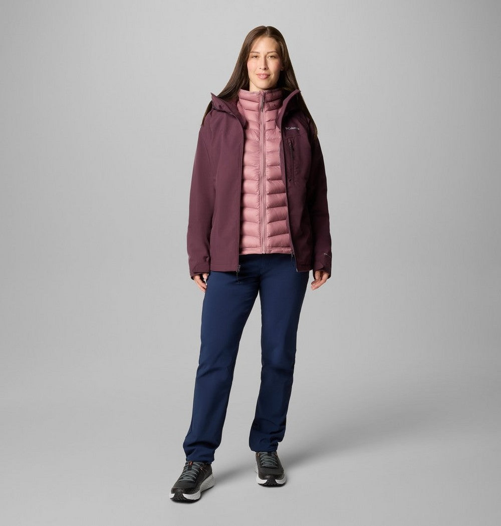 Women's 3-In-1 Waterproof Jacket - Brown