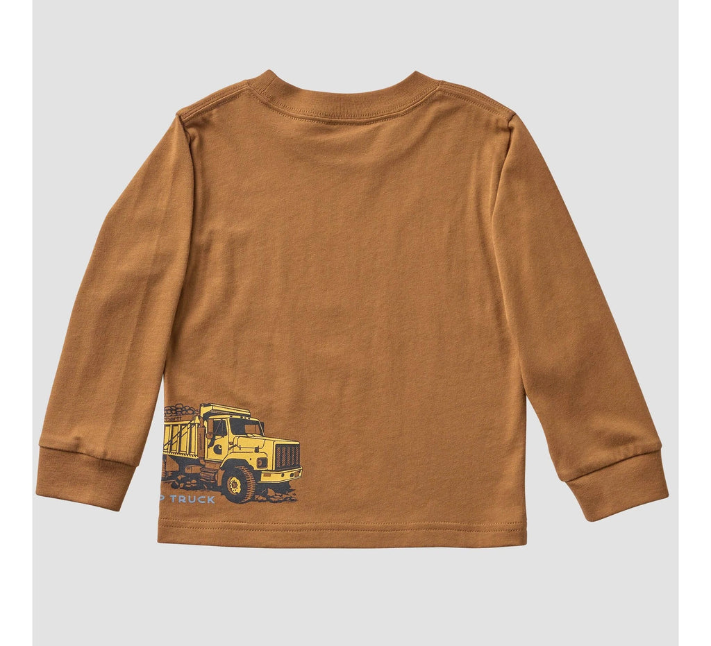 Boys' Construction Vehicle T-Shirt - Brown